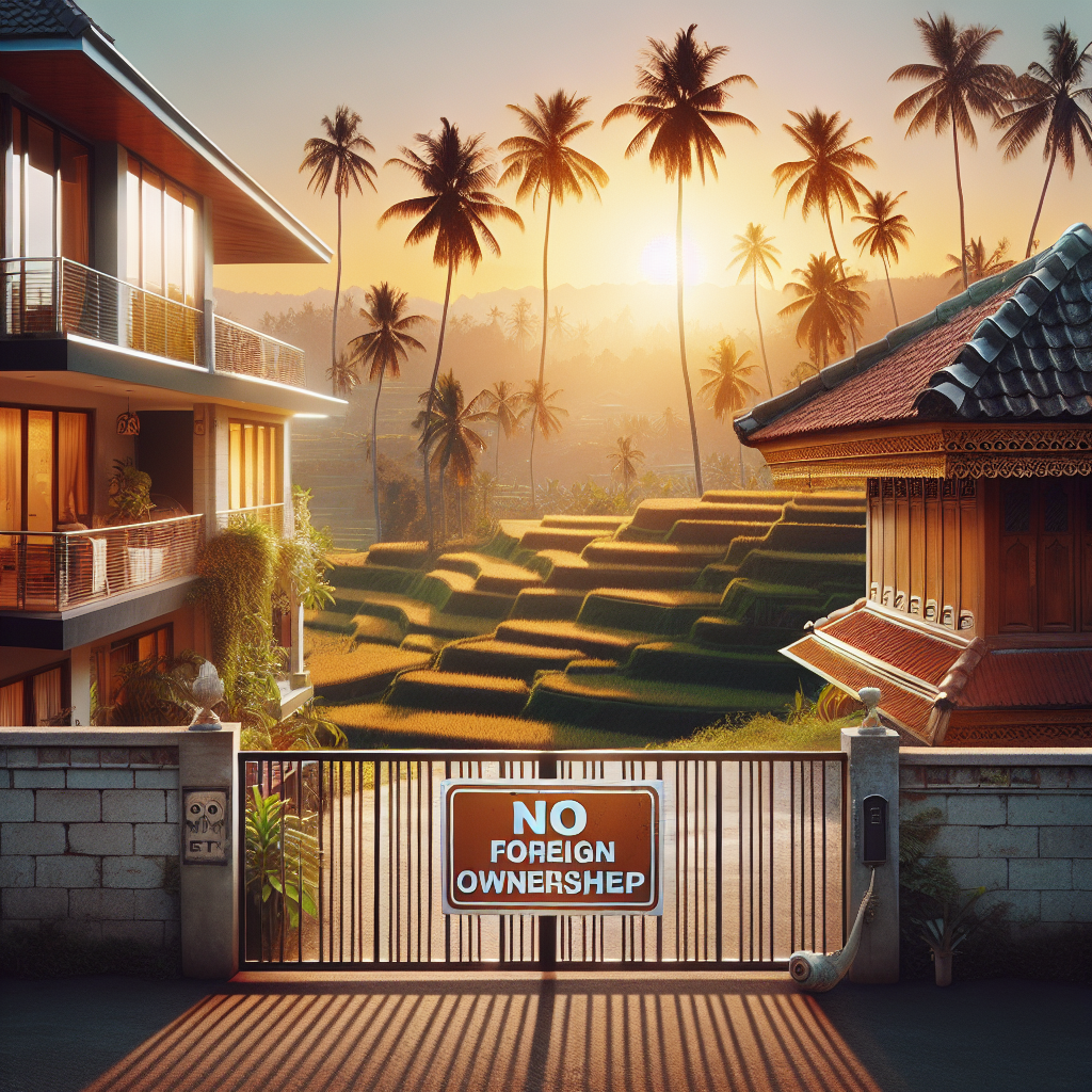Why Foreigners Are Not Legally Allowed to Own Freehold (Hak Milik) in Indonesia