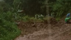 Heavy Rain Triggers Landslide in Tabanan, Antosari-Pupuan Road Temporarily Closed