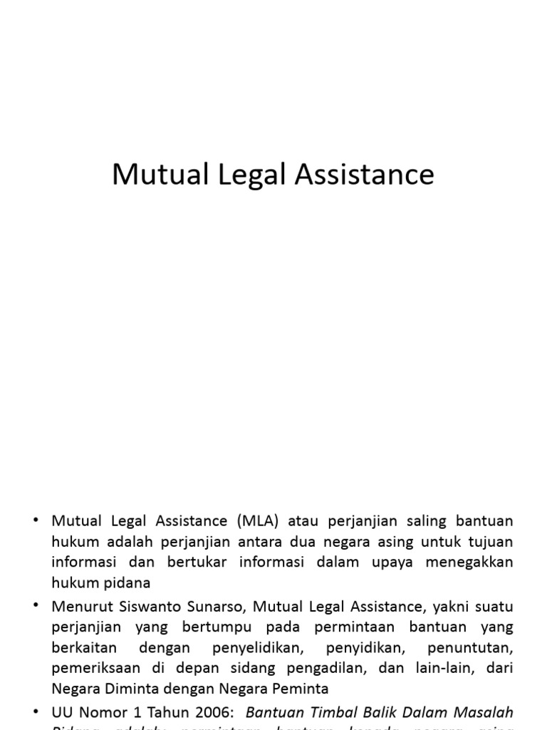 Jurisdiction Principles in National Criminal Code Through Mutual Legal Assistance