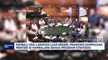 Prabowo Returns from Davos and Gathers Ministers in Hambalang