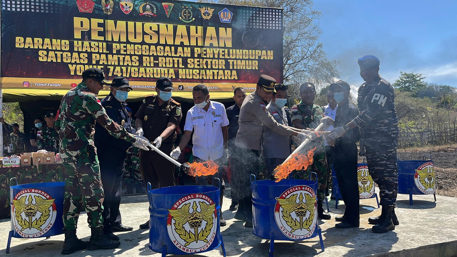 Indonesian Law Enforcement Halts Illegal Goods Entry from Malaysia